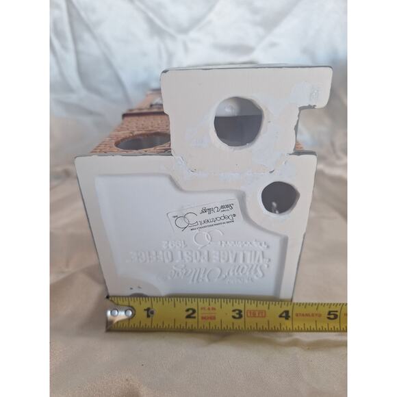 Dept 56 Snow Village Post Office 1982 Lighted Building w/ Mailbox - Picture 5 of 6